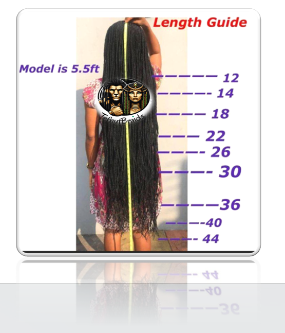 Length guide Braids